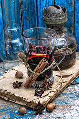 traditional winter cocktail of mulled wine
