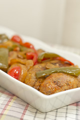 Sausage Onions Peppers