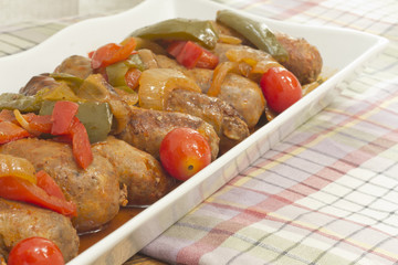 Sausage Onions Peppers