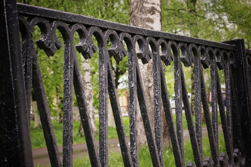 wrought fence texture