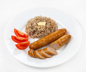 sausages a grill