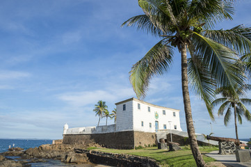 Fototapeta na wymiar Salvador Brazil Fort Santa Maria in Barra