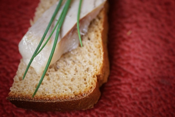 appetizer herring onion bread