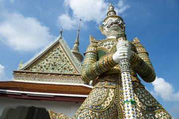 Fototapeta na wymiar Monkey Demon Statue at Grand Palace Bangkok Thailand
