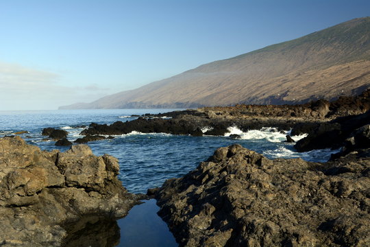 Cala de Tacorón en la isla de El Hierro. 