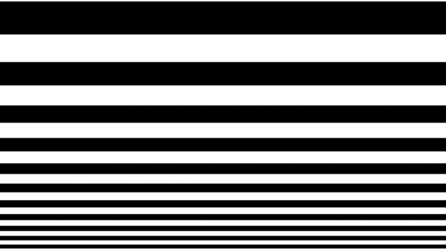 Oncoming horizontal lines