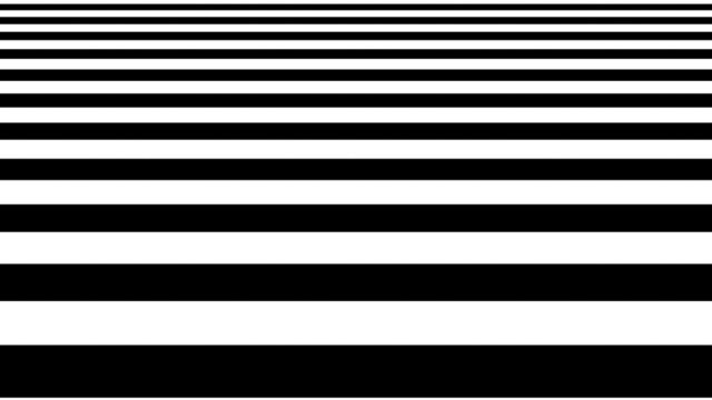 Oncoming horizontal lines