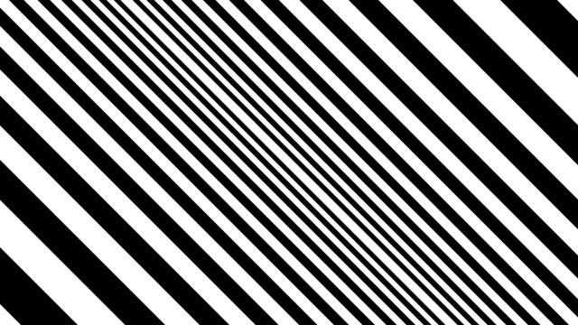 Oncoming diagonal lines