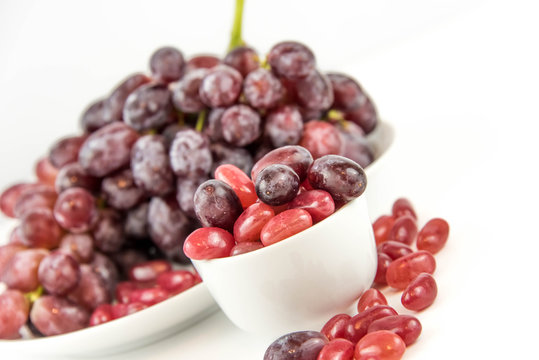 Purple Grapes Vs Purple Jelly Beans