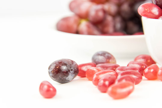 purple grapes vs purple jelly beans