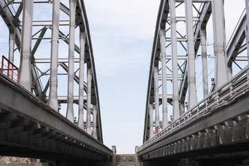 Massive girder bridge - Stock image