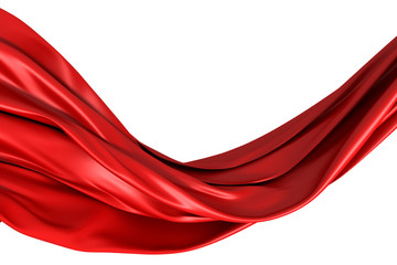 Red Smooth Cloth Background