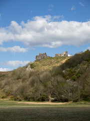 Fototapeta na wymiar Pennard Castle on the Gower Peninsular