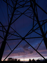 Fototapeta premium Biegun mocy w nocy