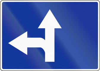 Lane Preselection Sign In Poland