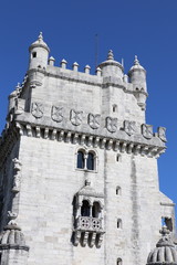 Fototapeta na wymiar Tour de Belém à Lisbonne