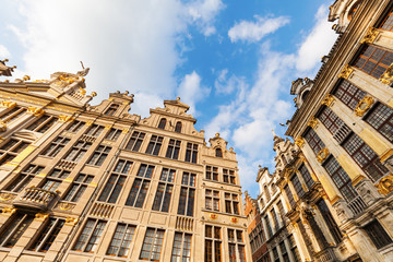 Fototapeta na wymiar alte Gildehäuser am Großen Platz in Brüssel, Belgien