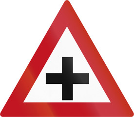 Fototapeta premium Crossroad in Botswana