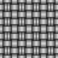 Interlacing seamless pattern. Editable vector Eps 10