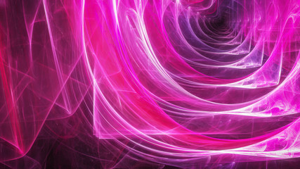 Square pink abstract tunnel