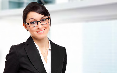 Smiling businesswoman portrait