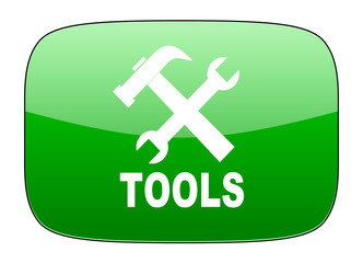 Fototapeta premium tools green icon
