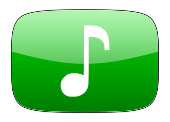 music green icon note sign