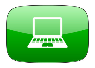 computer green icon pc sign