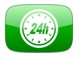 24h green icon