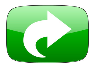 next green icon arrow sign