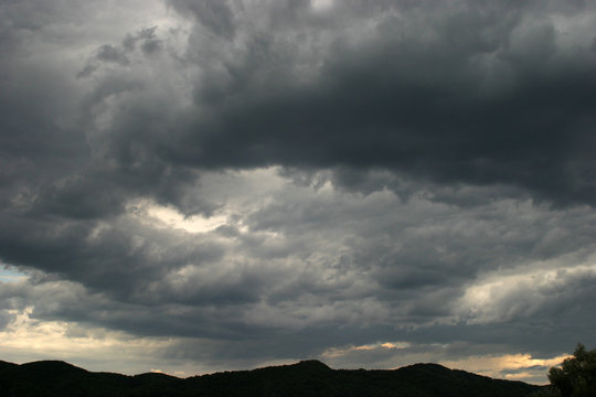 Fototapeta Błękitne niebo -  chmury kłębiaste