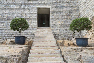 Fototapeta na wymiar Entrada a castillo.
