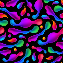 seamless abstract background of colorful three-dimensional figur