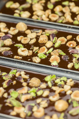 Ingredients for preparation of artisanal chocolate bar