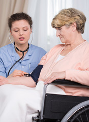 Obraz premium Checking the hypertension