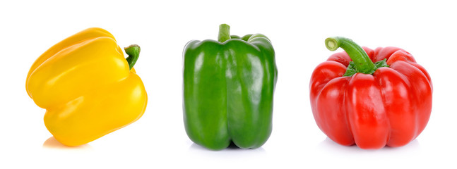 Paprika isolated on the white background