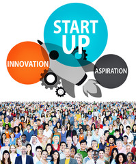 Startup Business Plan Innovation Aspiration  Concept
