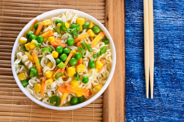 Noodles with vegetables