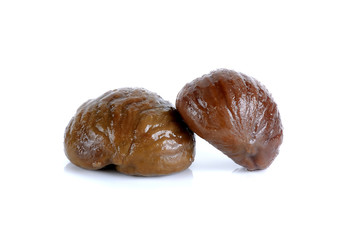 Chestnut isolated on the white background