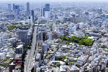 渋谷と東京都心の街並