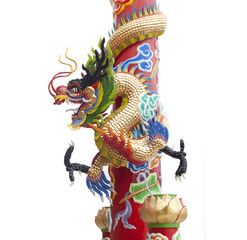 Obraz na płótnie Canvas Chinese dragon sculpture