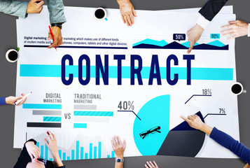 Contract Agreement Strategy Marketing Business Concept