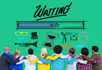 Waiting Loading Uploading Downloading Progress Concept