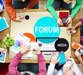 Forum Global Communication Connection Topic Concept