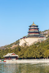 Beijing, China - on March 23, 2015: the Summer Palace scenery, the Summer Palace is the world's largest imperial garden, China famous tourist scenic spot。