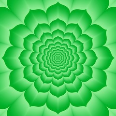 Tantric anahata heart  chakra, green lotos - empathy