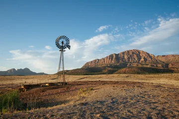 Foto op Aluminium Windmill on Ranch Land © kenkistler1