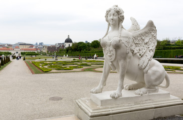 Belvedere palace woman statue