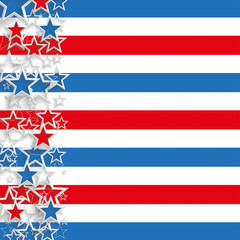 Abstract US-Flag Cover Stars Stripes