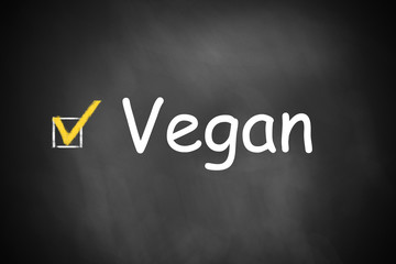 chalkboard checkbox checked vegan food
